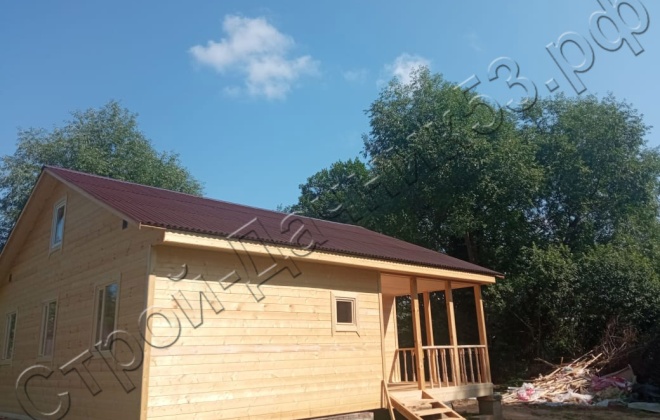 4 Каркасно-щитовой дом Д-23, 9х9м, 81М², Московская область, Дмитровский район, деревня Алешино (1)